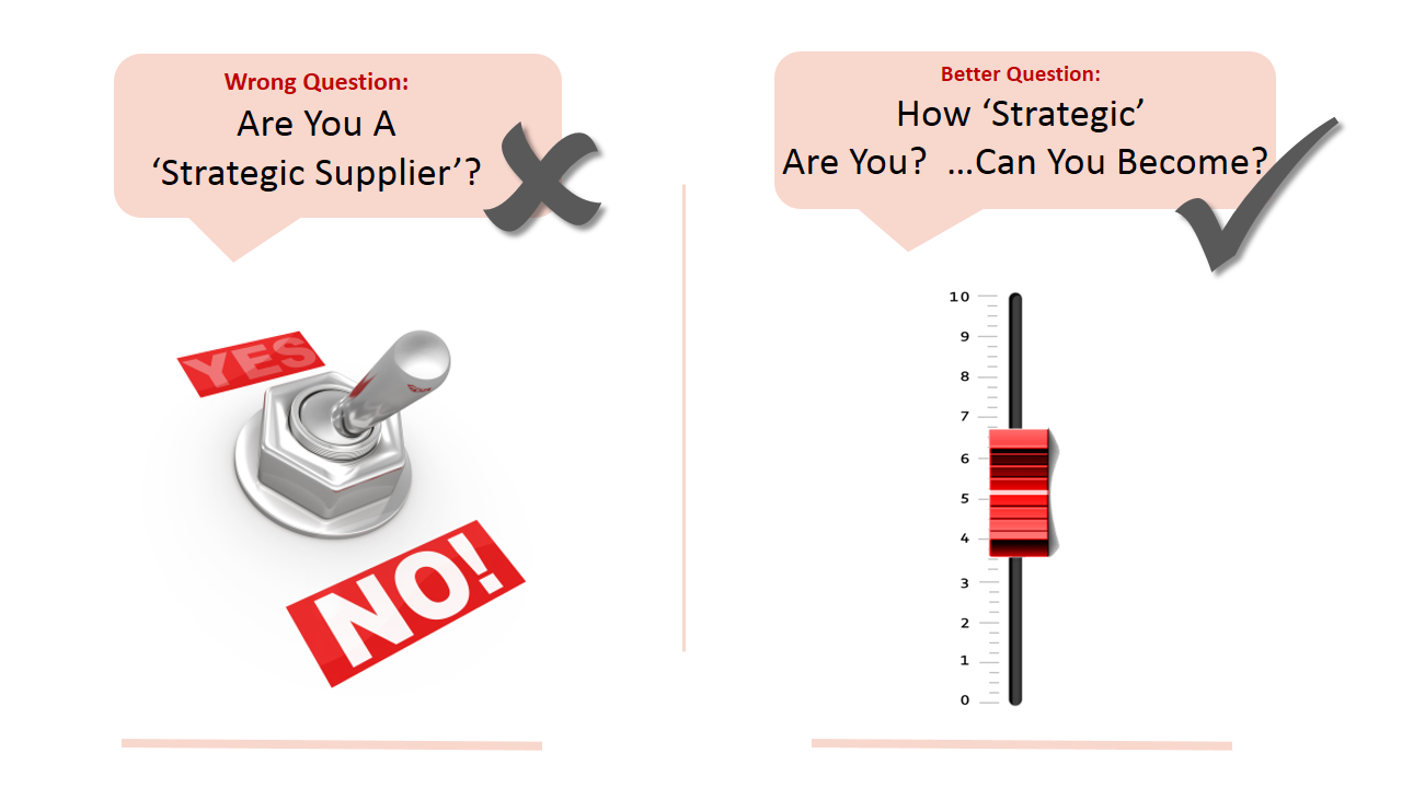 Are you a strategic supplier?